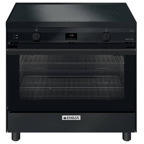 Emilia 90cm Induction Freestanding Oven Matt Black EMIND96MB