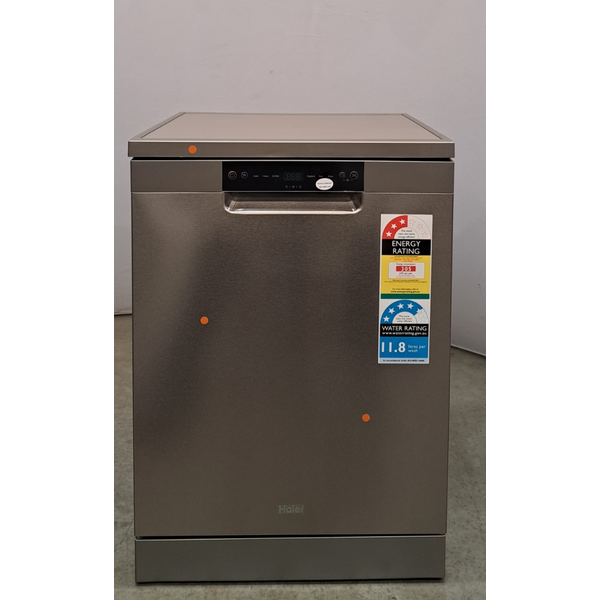 Haier 60cm 300 Series Freestanding Dishwasher Satina HDW13F0S1