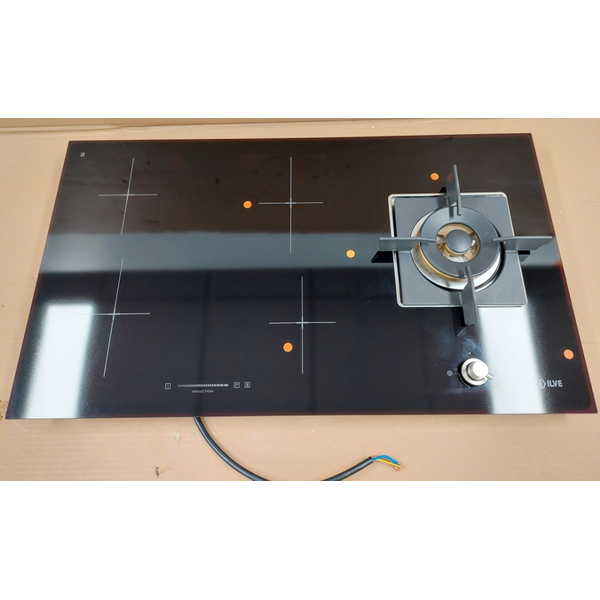 ILVE 90cm Hybrid Induction Cooktop with Natural Gas Wok ILBV94+1