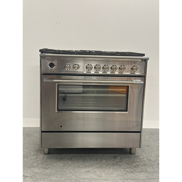 Fisher & Paykel 90cm Series 9 Classic Style Freestanding Dual Fuel Pyrolytic Oven Stainless Steel OR90SCG6X1