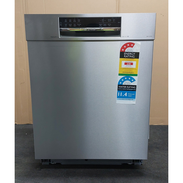 Bosch 60cm Series 6 Built Under Stainless Steel Dishwasher SMU6HAS01A