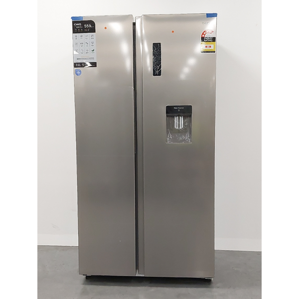 CHiQ 559L Side by Side Refrigerator Silver CSS557NSD4E