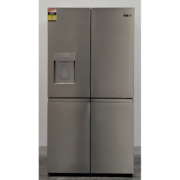 Hisense 640L PureFlex French Door Refrigerator with Non-Plumbed Ice and Water Dispenser Stainless Steel HRCD640TSW